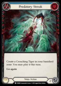 Predatory Streak (Blue) (Rainbow Foil) - Dynasty (Common) [DYN-064]