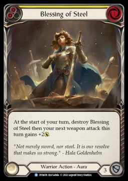 Blessing of Steel (Yellow) (Regular) - Dynasty (Rare) [DYN-074]
