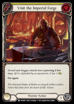 Visit the Imperial Forge (Yellow) (Rainbow Foil) - Dynasty (Common) [DYN-086]