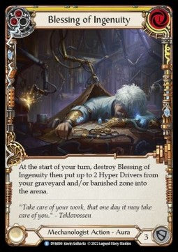 Blessing of Ingenuity (Yellow) (Rainbow Foil) - Dynasty (Rare) [DYN-099]