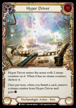 Hyper Driver (Yellow) (Rainbow Foil) - Dynasty (Common) [DYN-111]