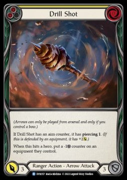 Drill Shot (Yellow) (Rainbow Foil) - Dynasty (Rare) [DYN-157]