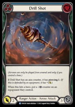 Drill Shot (Blue) (Rainbow Foil) - Dynasty (Rare) [DYN-158]