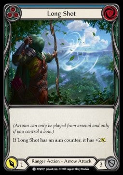 Long Shot (Blue) (Rainbow Foil) - Dynasty (Common) [DYN-167]