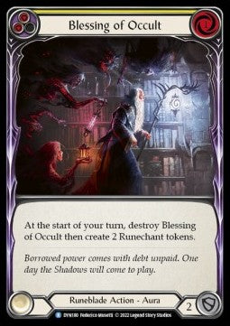 Blessing of Occult (Yellow) (Rainbow Foil) - Dynasty (Rare) [DYN-180]