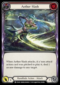 Aether Slash (Red) (Regular) - Dynasty (Common) [DYN-182]