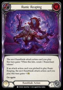 Runic Reaping (Yellow) (Regular) - Dynasty (Common) [DYN-186]