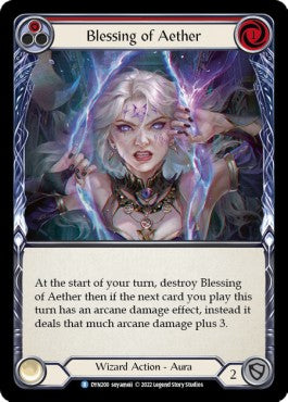 Blessing of Aether (Red) (Rainbow Foil) - Dynasty (Rare) [DYN-200]