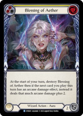 Blessing of Aether (Yellow) (Regular) - Dynasty (Rare) [DYN-201]
