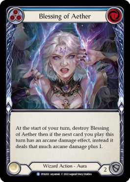 Blessing of Aether (Blue) (Regular) - Dynasty (Rare) [DYN-202]