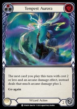 Tempest Aurora (Red) (Rainbow Foil) - Dynasty (Common) [DYN-209]