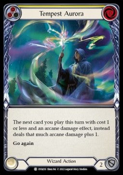 Tempest Aurora (Yellow) (Rainbow Foil) - Dynasty (Common) [DYN-210]