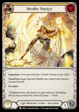 Invoke Suraya // Suraya, Archangel of Knowledge (Rainbow Foil) - Dynasty (Legendary) [DYN-212]