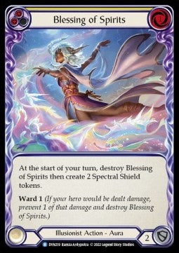 Blessing of Spirits (Yellow) (Rainbow Foil) - Dynasty (Rare) [DYN-219]