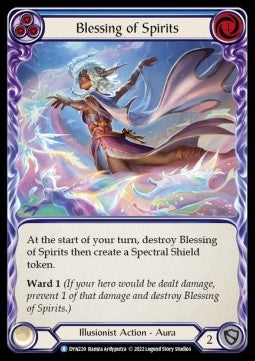 Blessing of Spirits (Blue) (Regular) - Dynasty (Rare) [DYN-220]