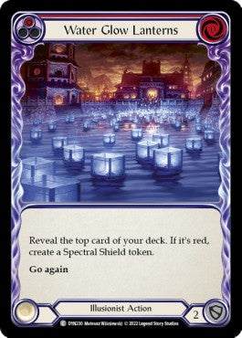 Water Glow Lanterns (Red) (Rainbow Foil) - Dynasty (Common) [DYN-230]