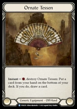 Ornate Tessen (Cold Foil) - Dynasty (Rare) [DYN-235]