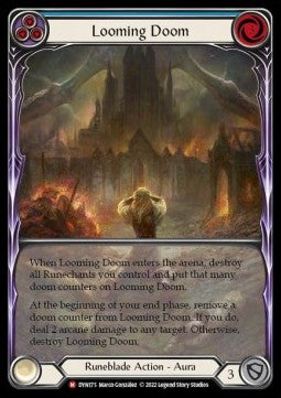 Looming Doom (Extended Art Rainbow Foil) - Dynasty (Majestic) [DYN-175]