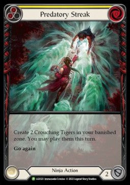 Predatory Streak (Yellow) (Extended Art Rainbow Foil) - LGS Promos (Promo) [LGS-123]