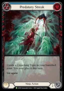 Predatory Streak (Blue) (Extended Art Rainbow Foil) - LGS Promos (Promo) [LGS-124]