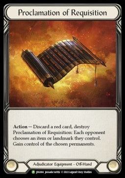 Proclamation of Requsition (Rainbow Foil) - Judge Promos (Promo) [JDG-JDG004]