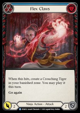 Flex Claws (Blue) (Rainbow Foil) - Dynasty (Rare) [DYN-52]