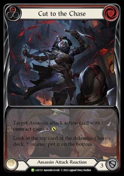 Cut to the Chase (Red) (Extended Art Rainbow Foil) - LGS Promos (Promo) [LGS-113]
