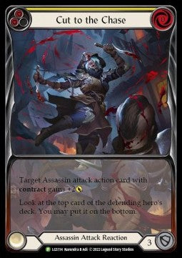 Cut to the Chase (Yellow) (Extended Art Rainbow Foil) - LGS Promos (Promo) [LGS-114]
