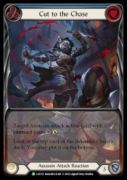 Cut to the Chase (Blue) (Extended Art Rainbow Foil) - LGS Promos (Promo) [LGS-115]