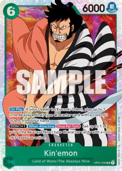 Kin'emon (OP01-040) (V.1) - Romance Dawn (Super Rare) [OP01-040]
