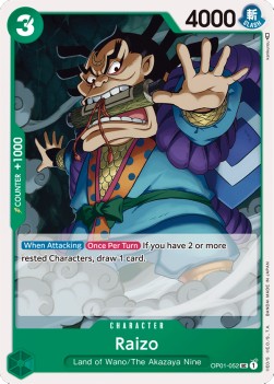 Raizo (OP01-052) - Romance Dawn (Uncommon) [OP01-052]