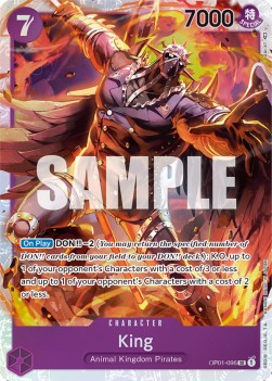 King (OP01-096) (V.1) - Romance Dawn (Super Rare) [OP01-096]