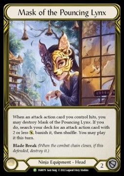 Mask of the Pouncing Lynx (Cold Foil Golden) - FAB Promos (Promo) [FAB-079]