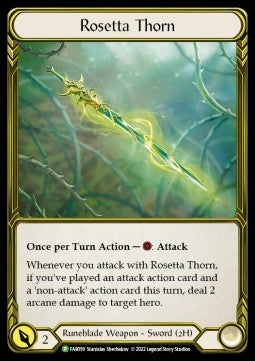 Rosetta Thorn (Cold Foil Golden) - FAB Promos (Promo) [FAB-099]