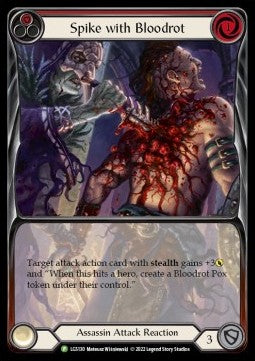 Spike with Bloodrot (Extended Art Rainbow Foil) - LGS Promos (Promo) [LGS-130]