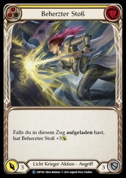 Valiant Thrust (Yellow) (Regular) - History Pack 2 - Black Label (Rare) [2HP-BL-184]