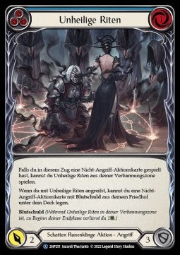 Unhallowed Rites (Blue) (Regular) - History Pack 2 - Black Label (Rare) [2HP-BL-251]
