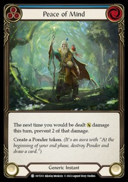 Peace of Mind (Blue) (Regular) - Outsiders (Common) [OUT-233]