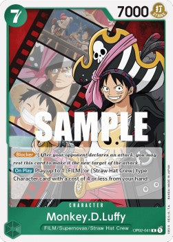 Monkey.D.Luffy (OP02-041) (V.1) - Paramount War (Rare) [OP02-041]