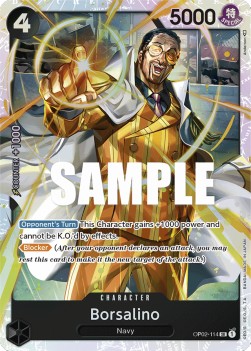 Borsalino (OP02-114) (V.1) - Paramount War (Super Rare) [OP02-114]