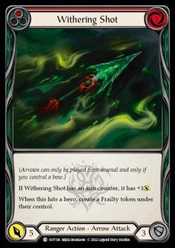 Withering Shot (Red) (Regular) - Outsiders (Common) [OUT-136]