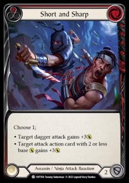 Short and Sharp (Red) (Regular) - Outsiders (Common) [OUT-154]