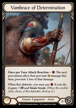 Vambrace of Determination (Rainbow Foil) - Outsiders (Legendary) [OUT-174]