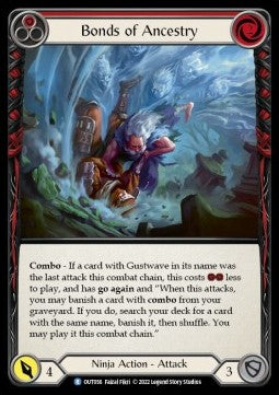 Bonds of Ancestry (Red) (Rainbow Foil) - Outsiders (Rare) [OUT-056]