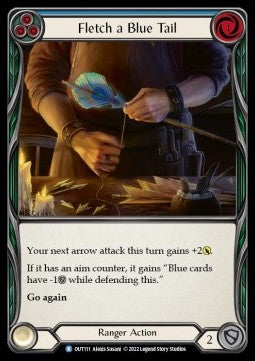 Fletch a Blue Tail (Rainbow Foil) - Outsiders (Rare) [OUT-111]