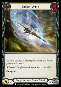 Falcon Wing (Yellow) (Rainbow Foil) - Outsiders (Common) [OUT-116]