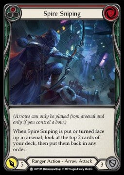 Spire Sniping (Red) (Rainbow Foil) - Outsiders (Common) [OUT-130]