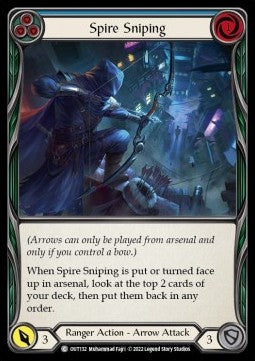 Spire Sniping (Blue) (Rainbow Foil) - Outsiders (Common) [OUT-132]