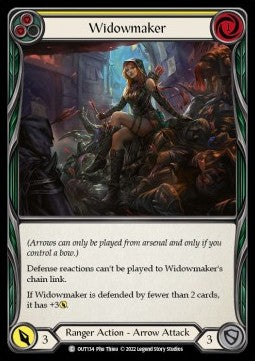 Widowmaker (Yellow) (Rainbow Foil) - Outsiders (Common) [OUT-134]