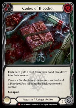 Codex of Bloodrot (Rainbow Foil) - Outsiders (Majestic) [OUT-159]